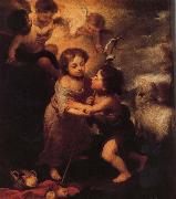 Bartolome Esteban Murillo Childhood of Christ and John the Baptist Spain oil painting artist